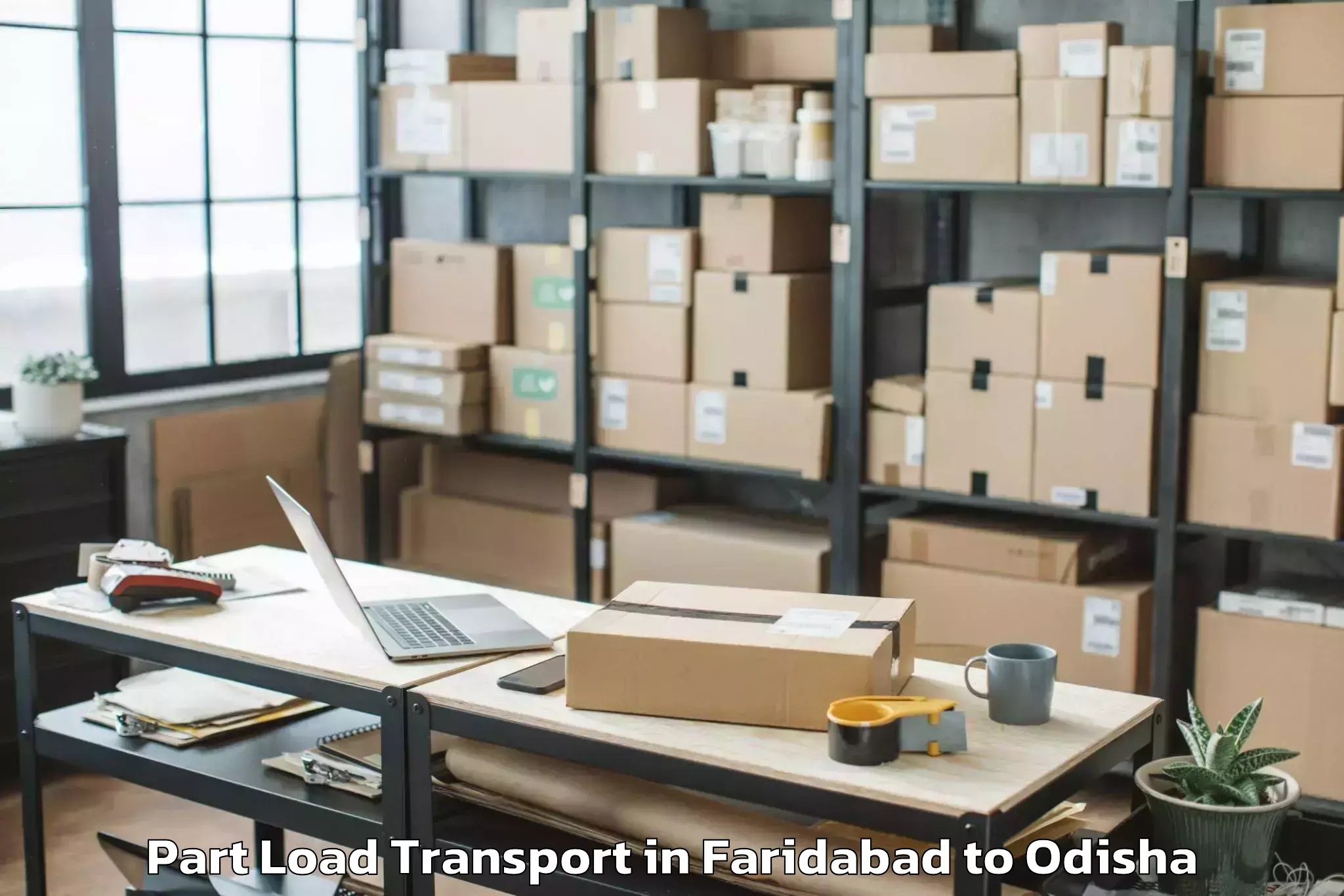 Book Your Faridabad to Khurda Part Load Transport Today